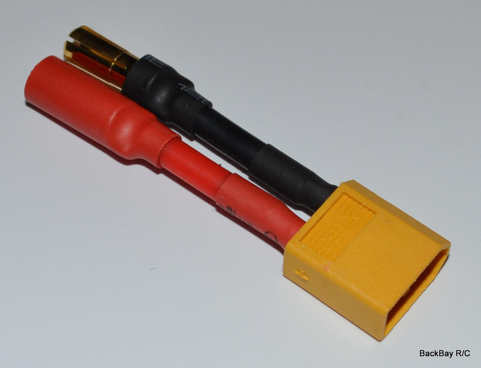 Heavy Duty: Male XT60 / XT-60 to 5.5MM Bullet Female Adapter w/ 2.5CM 12awg Wire