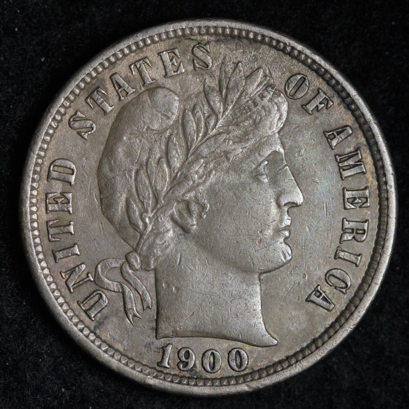 1900-S Barber Silver Dime CHOICE AU E273 JCN