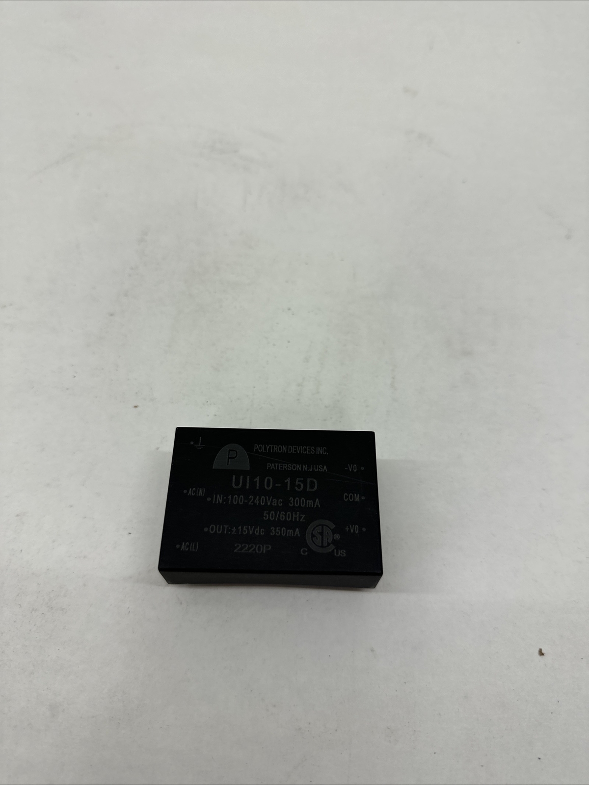 Polytron Device AC-DC POWER SUPPLY MODULES UNIVERSAL INPUT UI10-15D