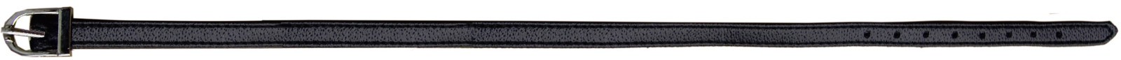 Spur straps, plastic, leather look