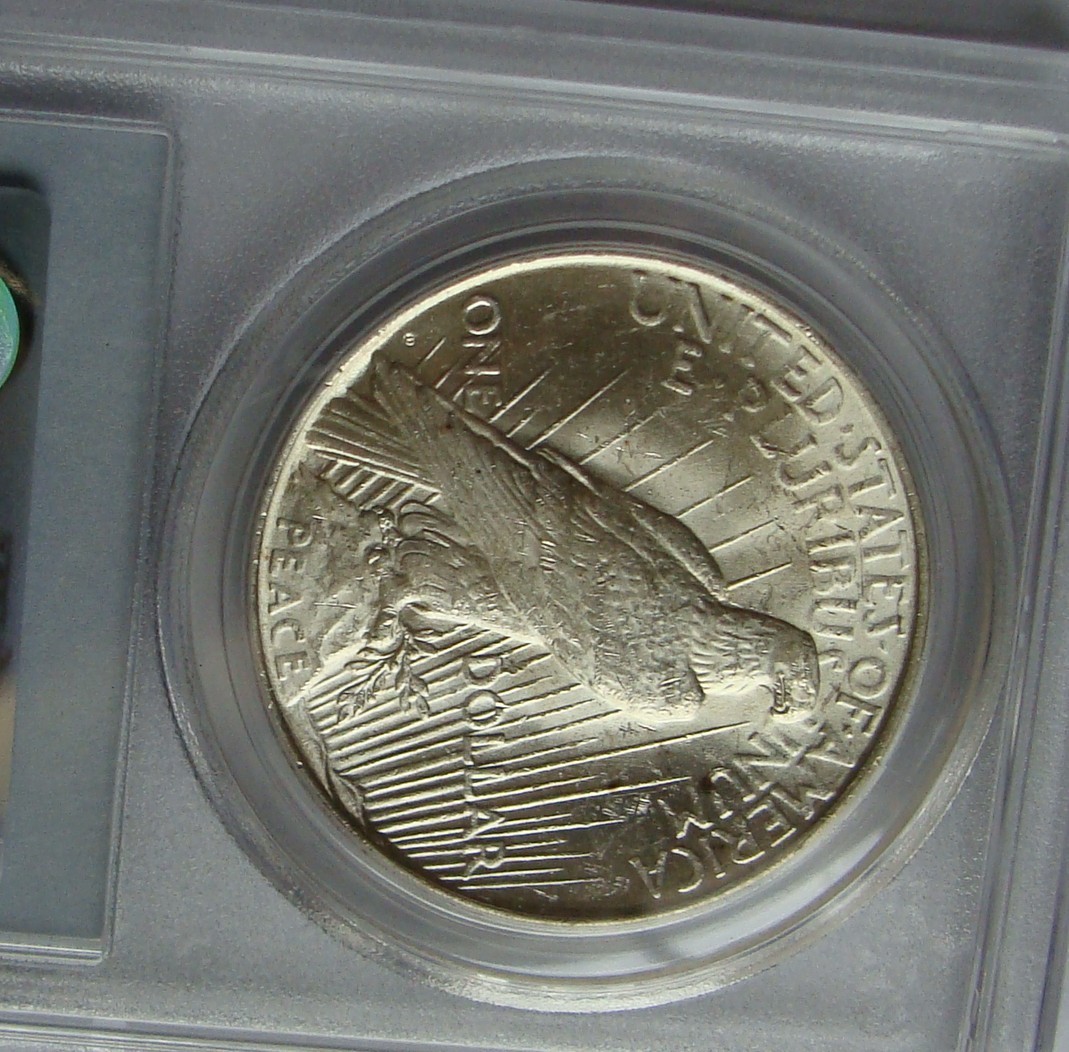 PCGS 1927 D MS 61 PEACE DOLLAR