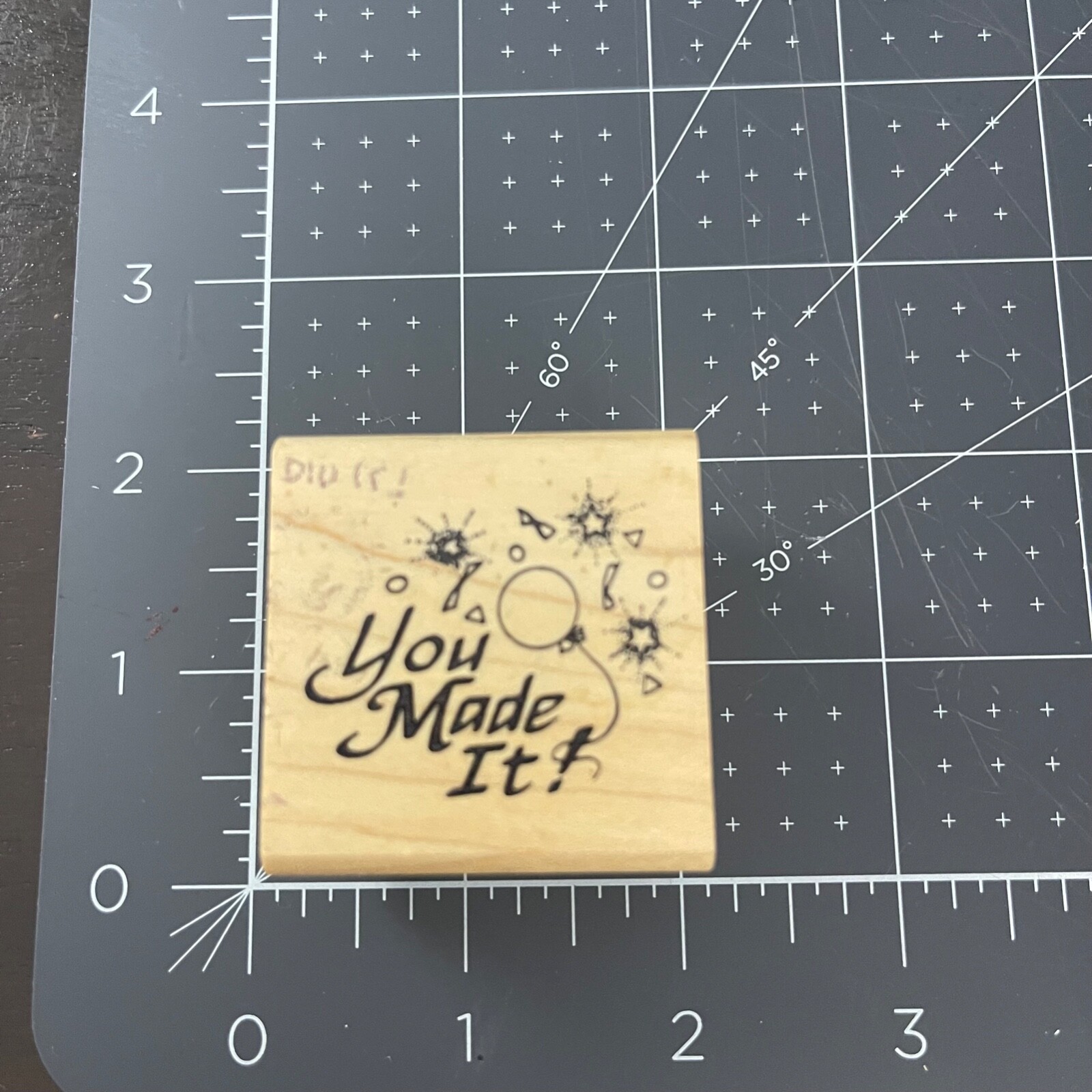 1994 Touche You Made it! Rubber Stamp 045-C