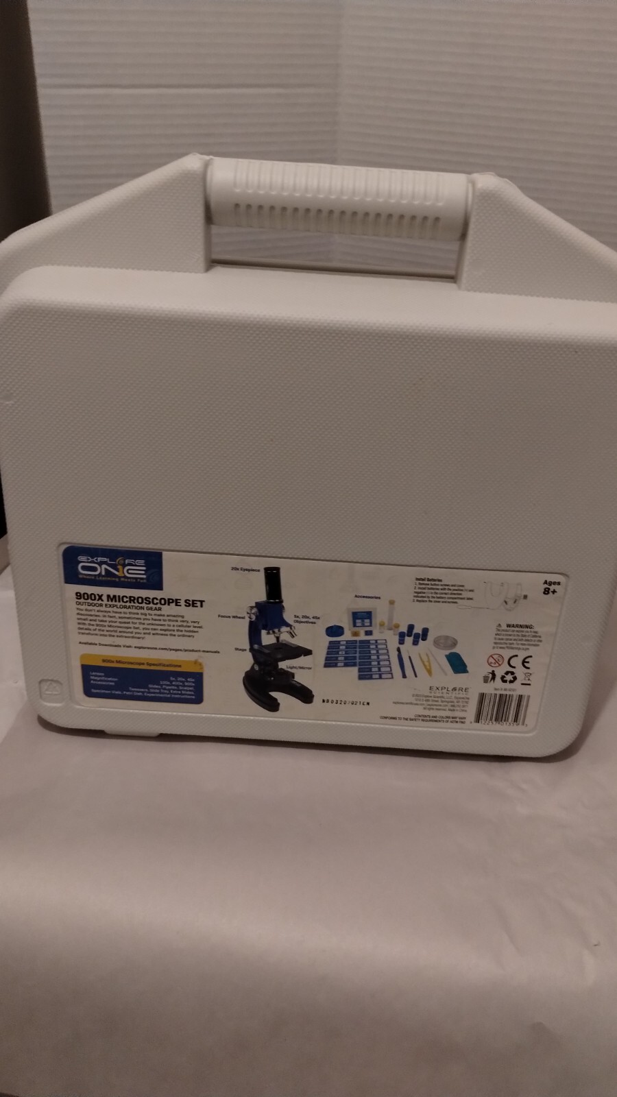 NWOT Explore One 900X Microscope Kit with Case, For Beginning Scientists,...