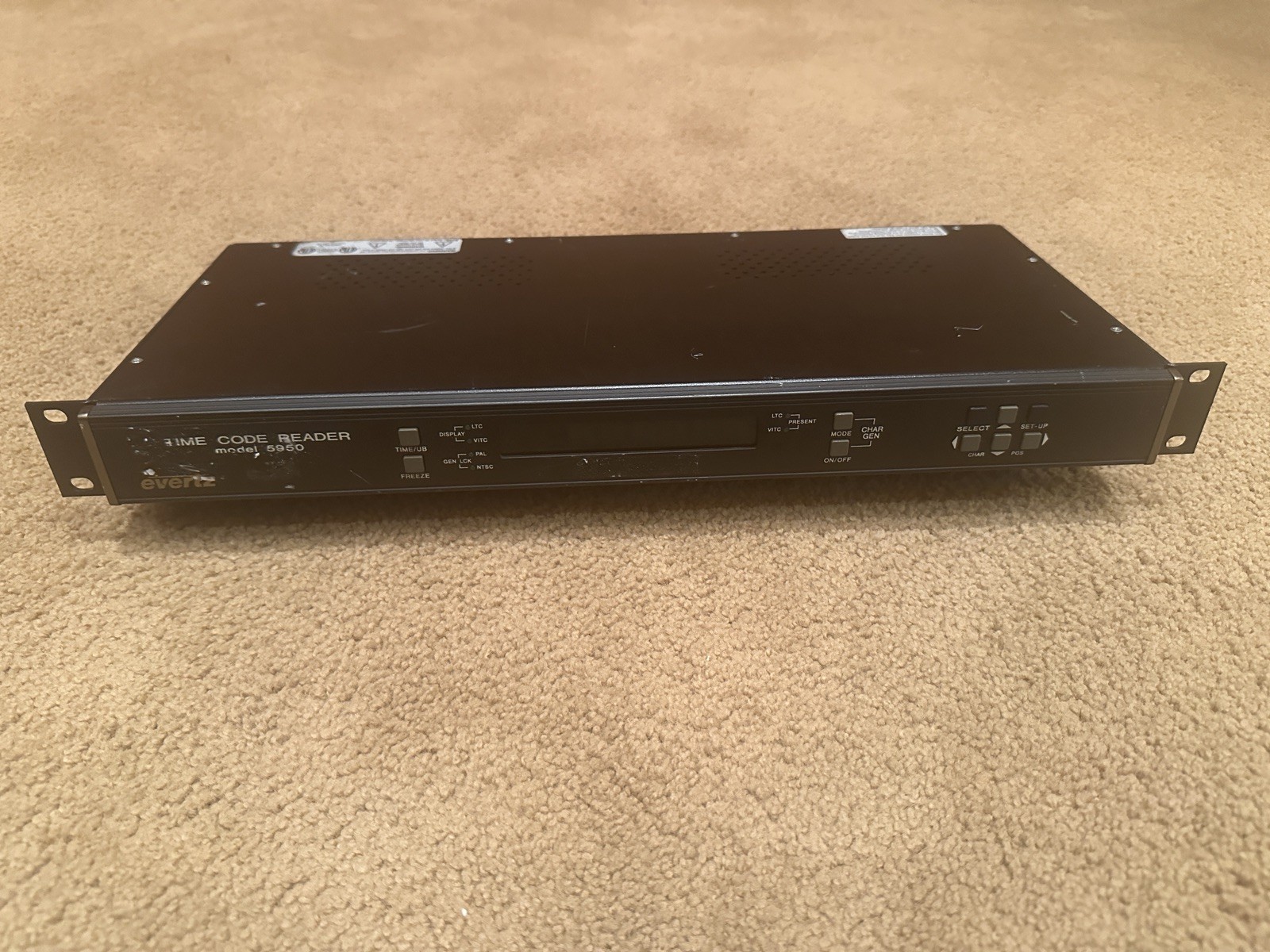 Evertz Microsystems Time Code Reader Model # 5950