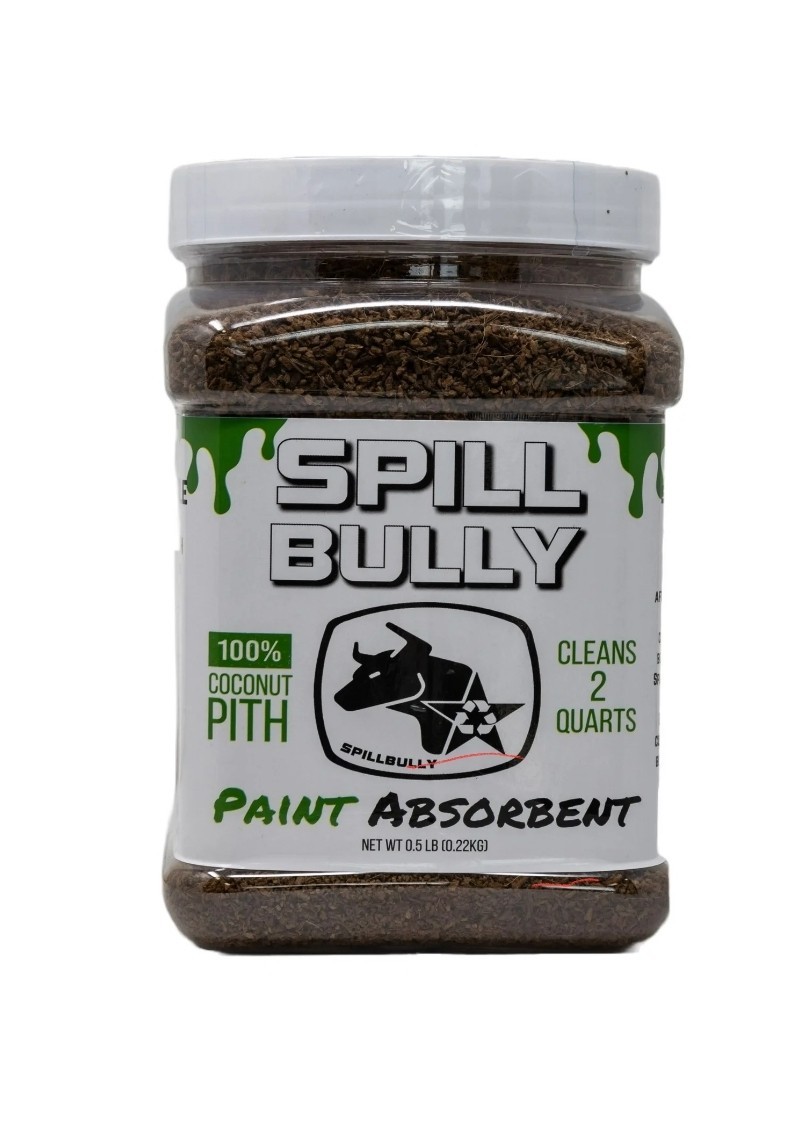 Spill Bully All Natural Coconut Pith Paint Absorbent, Pour Mix & Sweep
