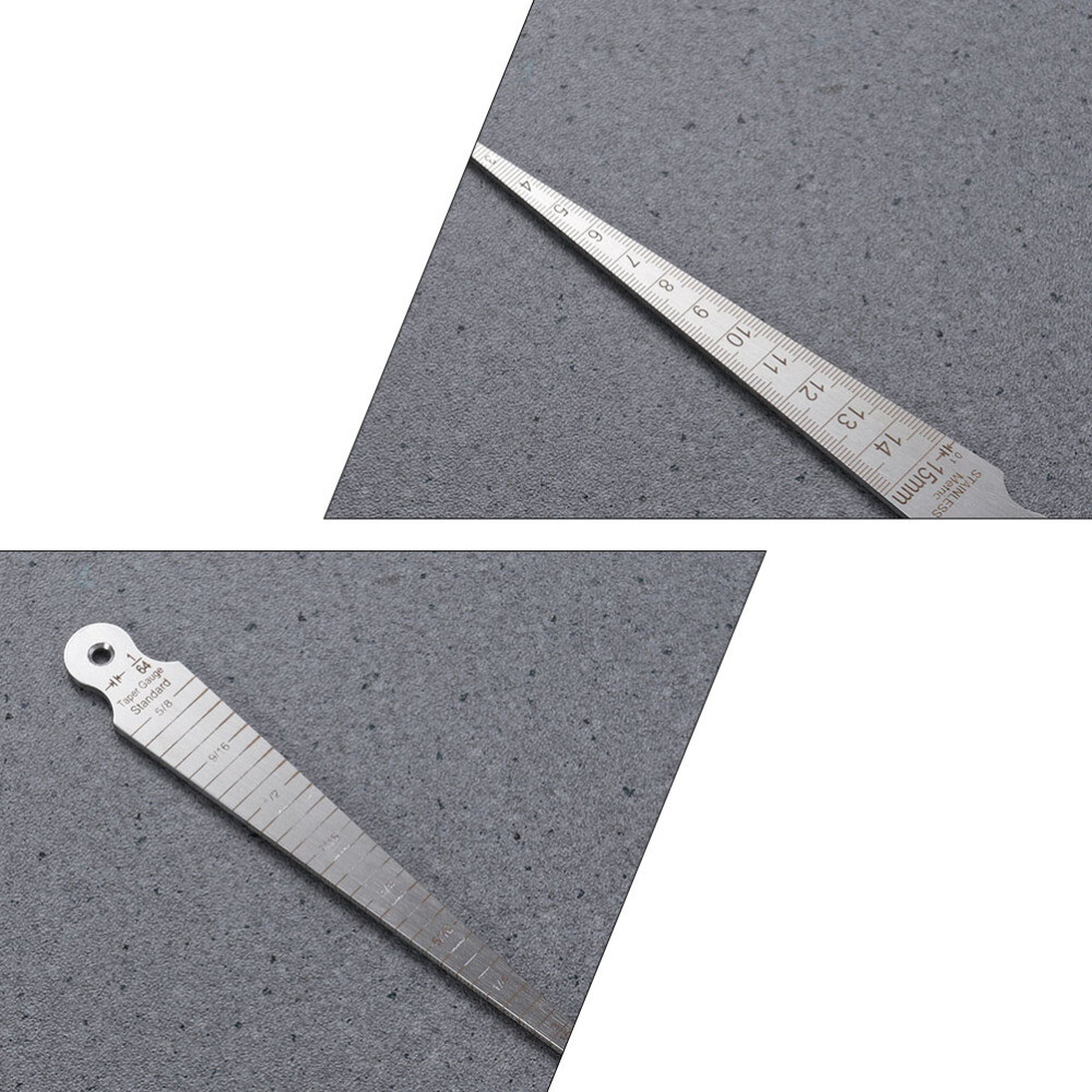 4 Pcs Pipe Tool Metric Taper Gauge Aperture Ruler Pipefitter Tools