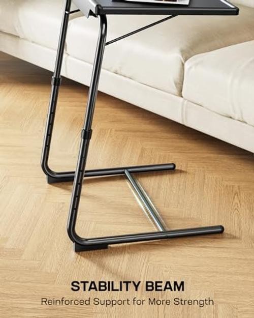 Multifunctional TV Tray Table - 2 Packs Adjustable TV Dinner Tray Tables with