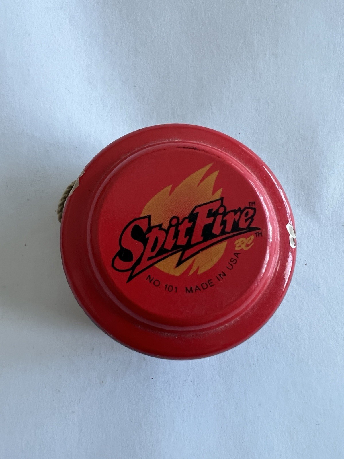 Vintage Wooden Red Spit Fire BC YoYo No. 101 USA