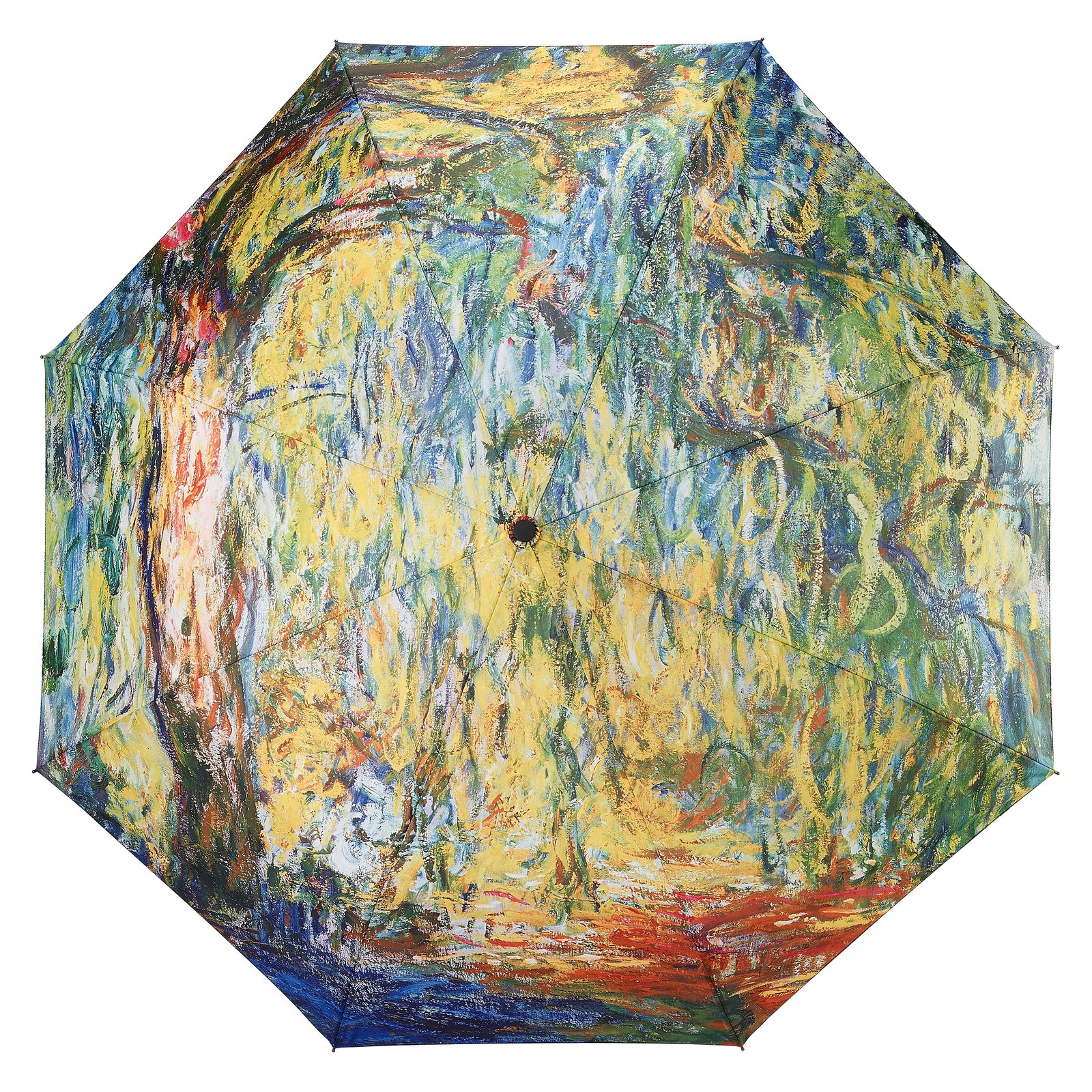 Galleria Large Folding Umbrella, Monet Willow at Giverny, Auto Open/Close
