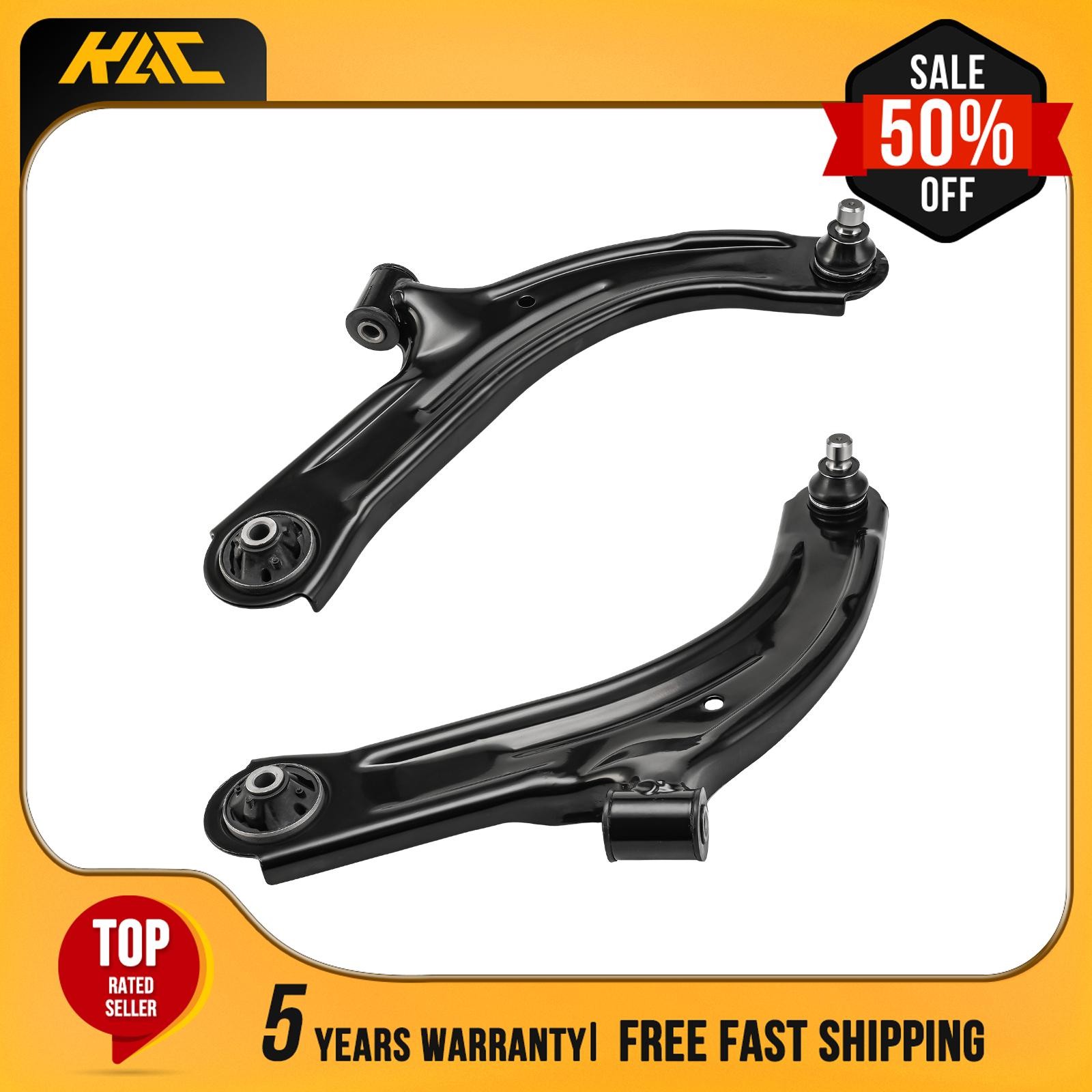 Front Lower Control Arms For Nissan Versa 2007-2011 Nissan Cube 2009-2014 Pair