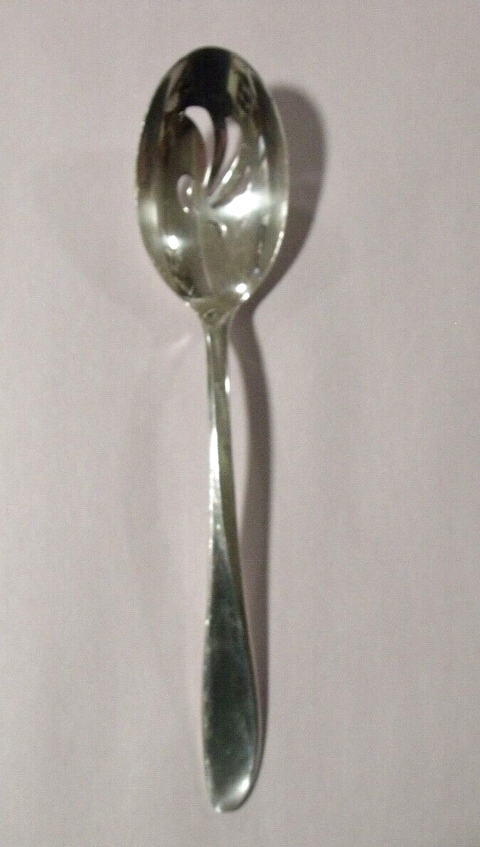 International Holes & Edwards Silverplate RHYTHMIC Pierced Serving Spoon
