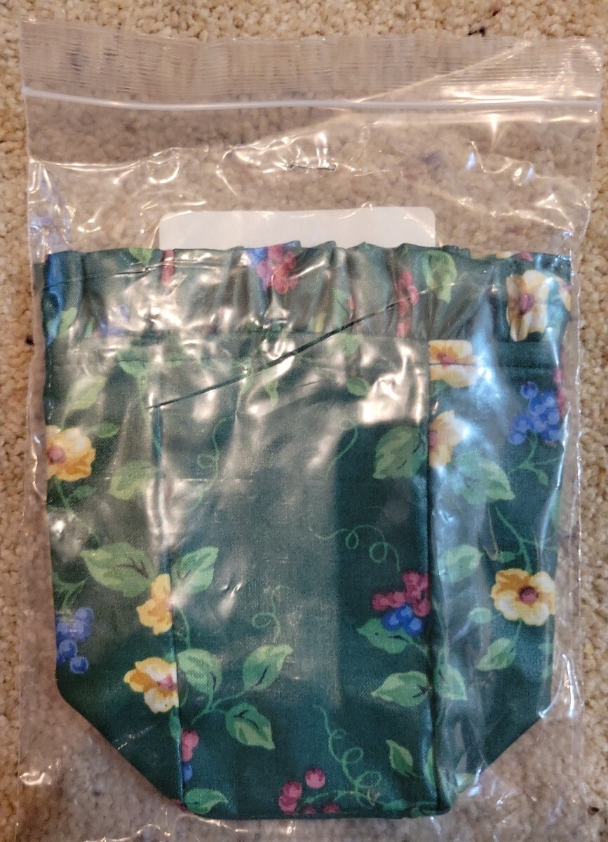 Longaberger 1998 Horizon of Hope Basket Fabric Liner Emerald Vine # 2493710 NEW!