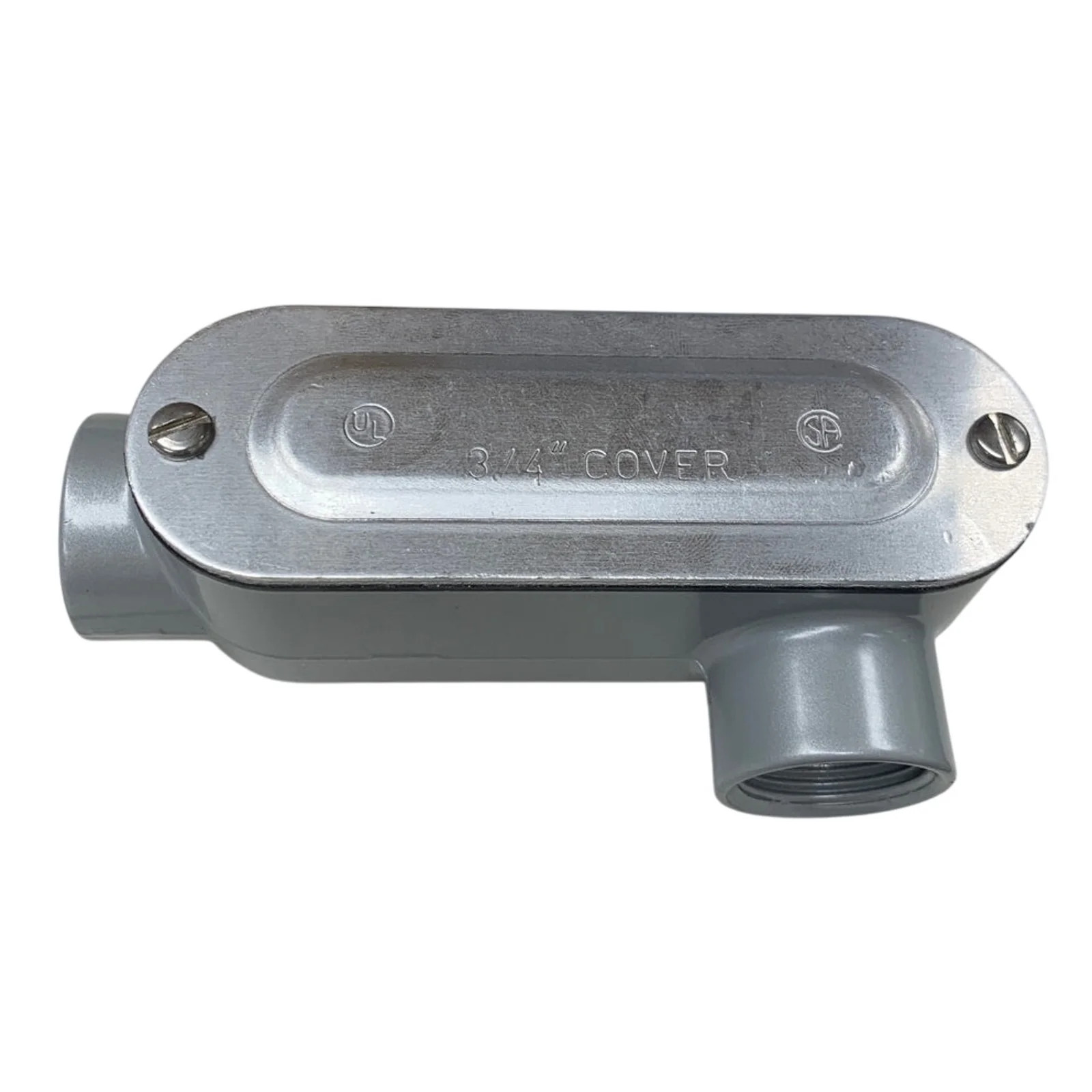 New Open Box Eaton 3/4" LL25-CGN LL Conduit Body w Cover & Neoprene Gasket