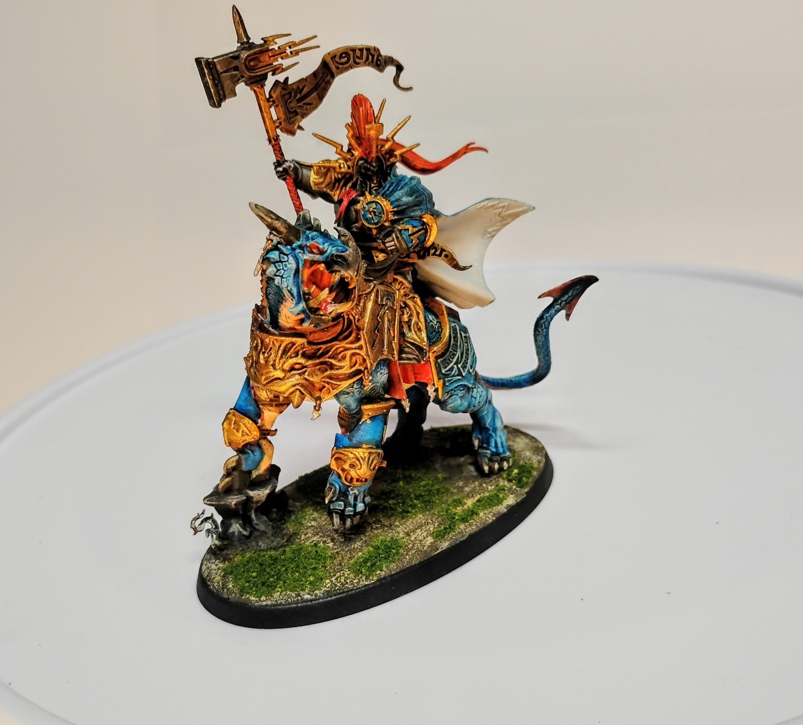 Warhammer Stormcast Eternals Vandus Hammerhand Lord-Celestant Dracoth Painted