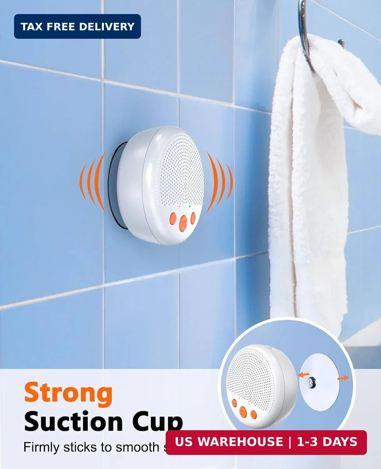 LENRUE Shower Speaker, Bluetooth Waterproof Speaker Wireless, Portable Speakers
