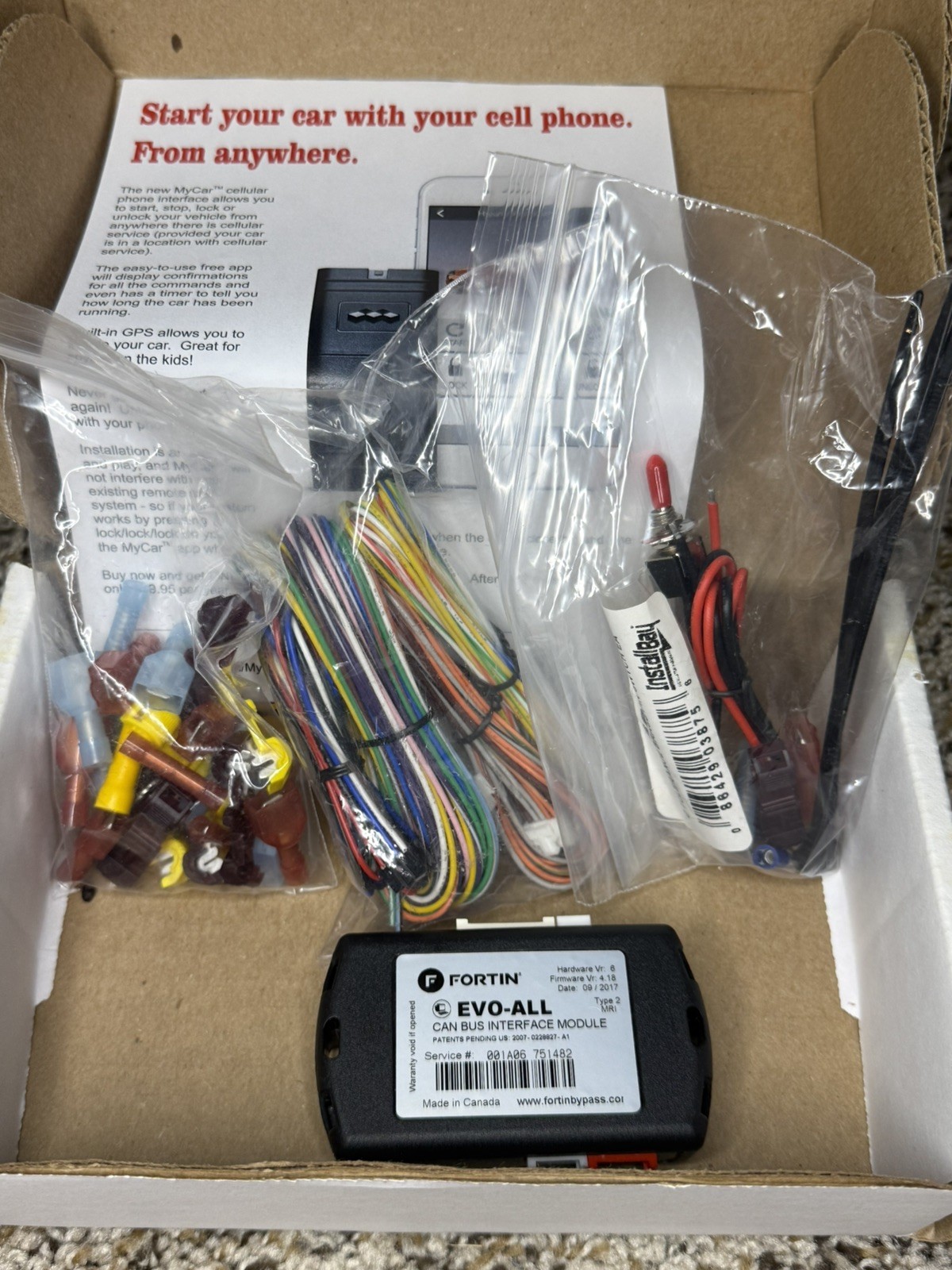 Remote Activated Remote Start Kit For 2008-2013 Toyota Highlander