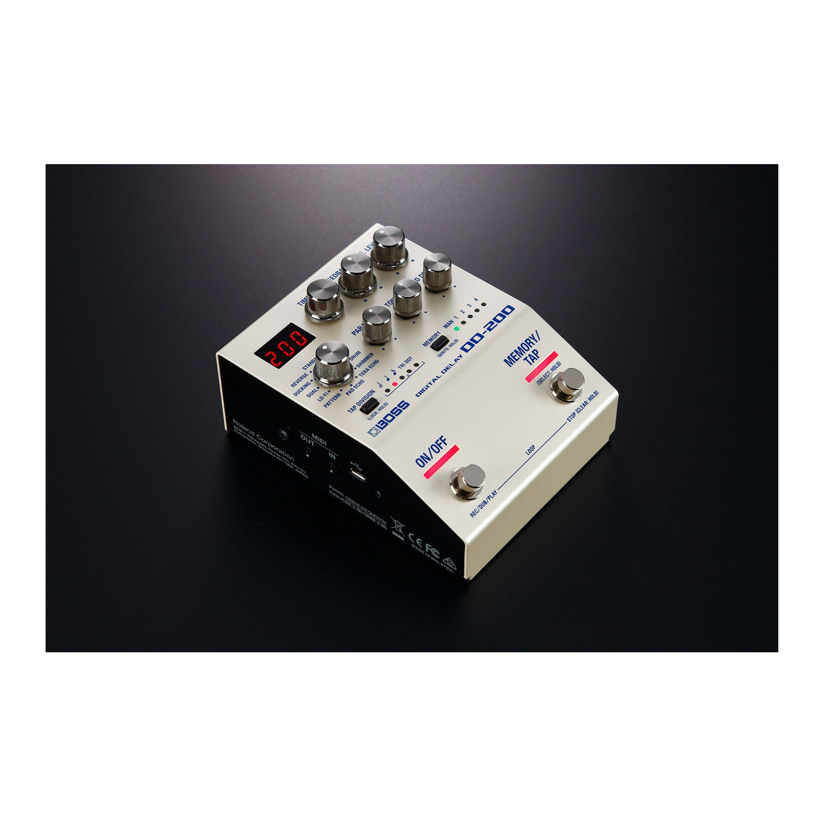 BOSS DD-200 12 Different Modes Digital Delay Pedal No Nonsense Interface TONE