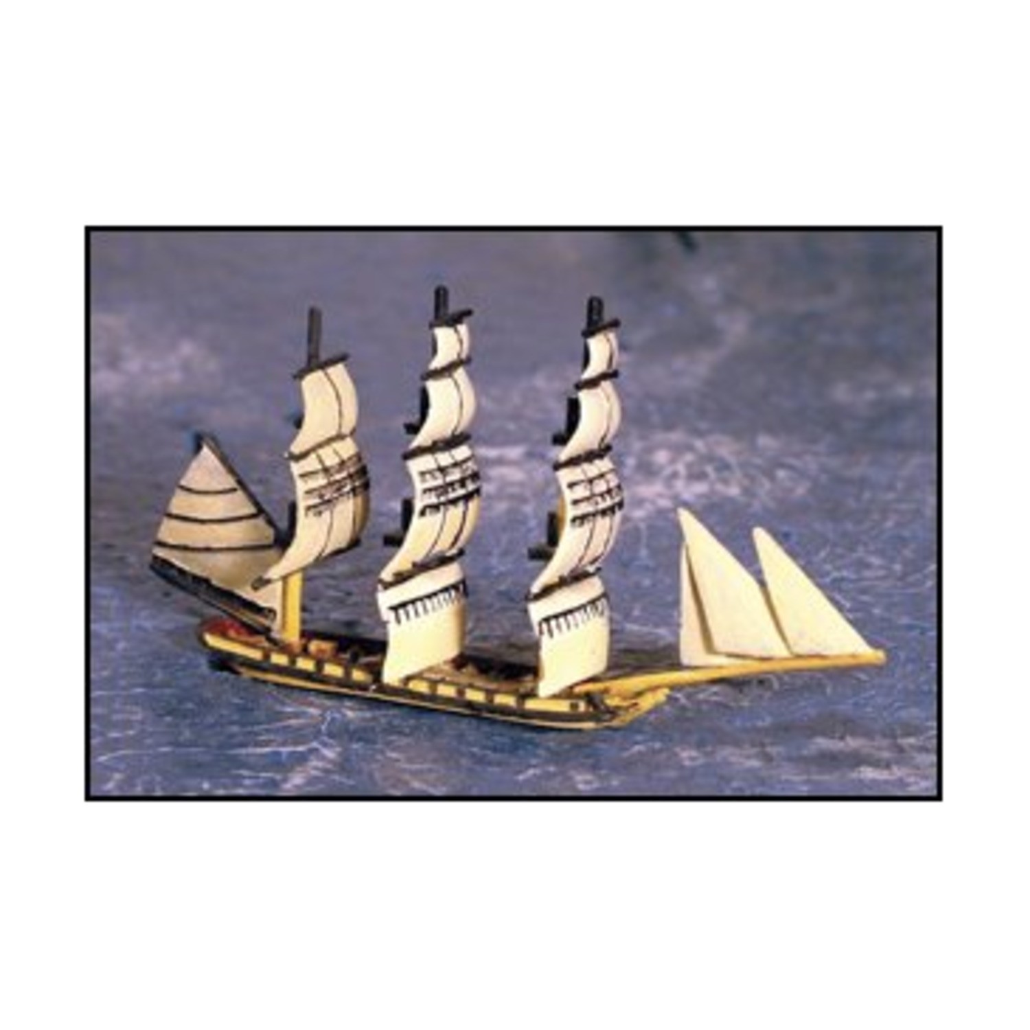 GHQ Micronauts Napoleonic Full Sail 1/1200 20 Gun Corvette Pack New