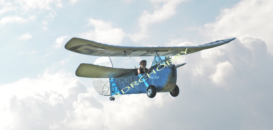 Pou Du Ciel 44" Wingspan R/C Airplane Kit Laser Cut Balsa & Ply Short Kit