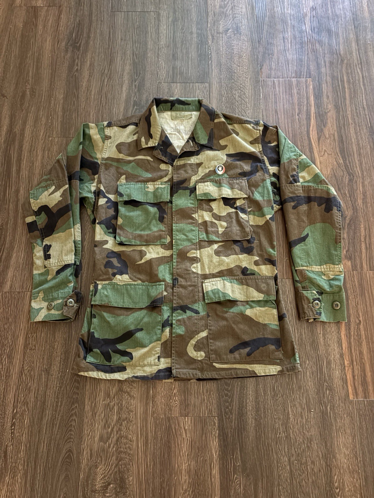 Grateful Dead Limited Edition Camo Army Jacket Used Nice Skull Logo Full Art
