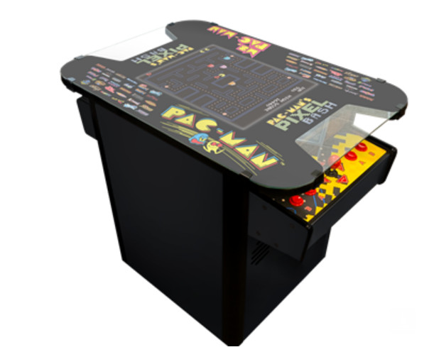 Pac-Man Pixel Bash Cocktail  32 games   Black Finish