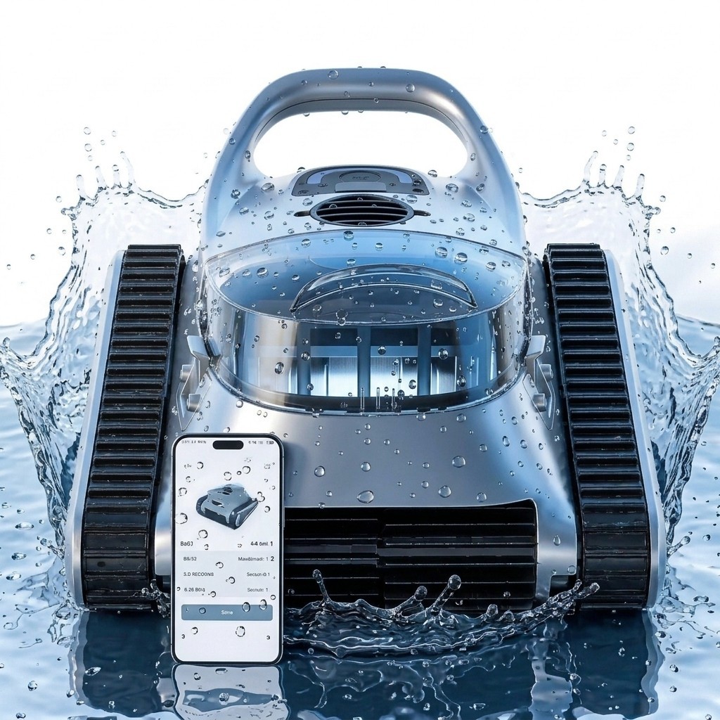 Automatic Robotic Pool Vacuum Pool Cleaner Wall Climbing Scrubber Inground Pool