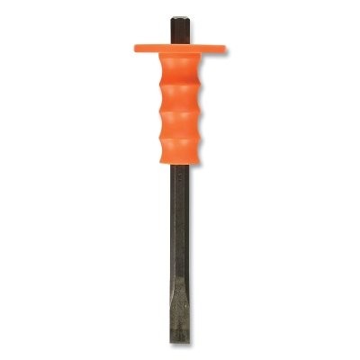 Cold Chisel with Guard, 12 in L, 3/4 in Cutting Width, Steel ™ ™ Tools 12205