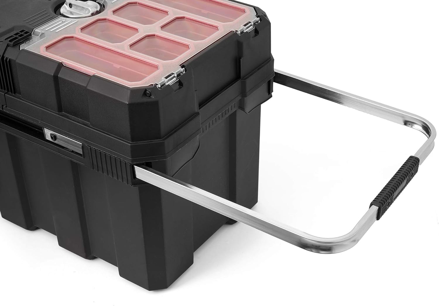 Masterloader Resin Rolling Tool Box with Locking System and Removable Bins