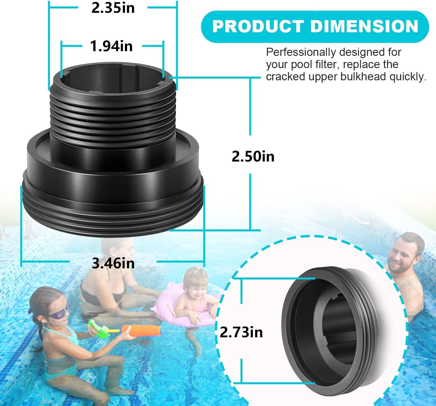 Replace Part for Pentair 194801 2-Inch Bulkhead Replacement Pool and Spa Filter