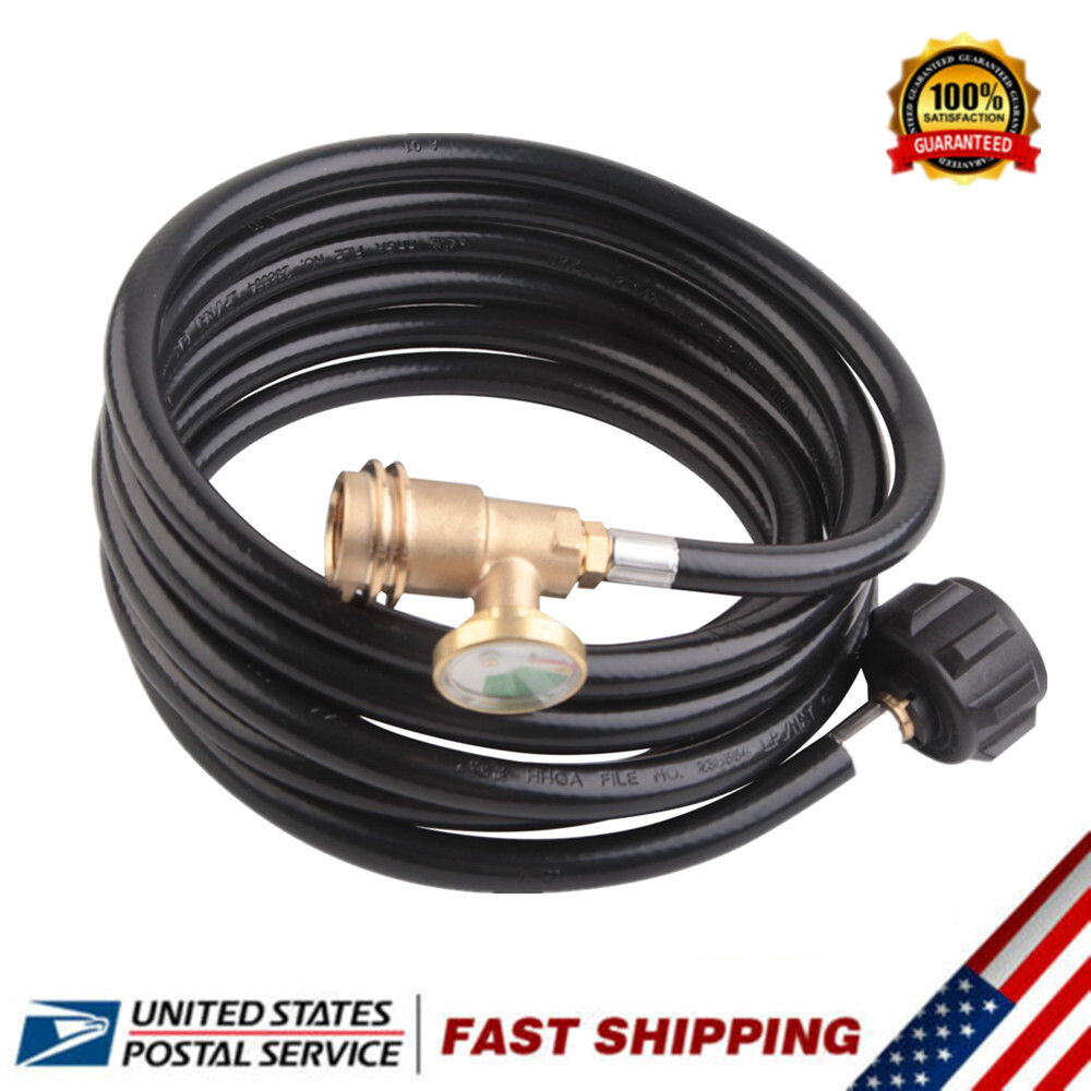 1Set 12FT Extension Propane Hose Replacement Liquid Natural Gas Hose Extender