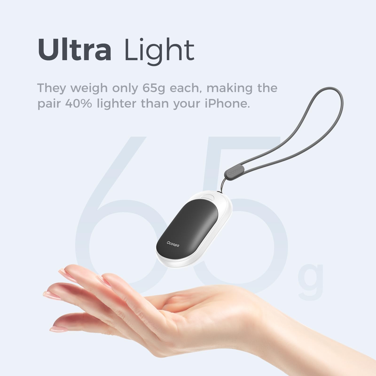 Magnetic Rechargeable Hand Warmers 2 Pack, Fast Heating, 3-Settings, UL Certi...