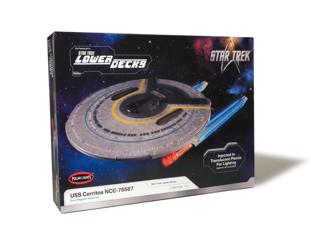 Star Trek: Lower Decks U.S.S. Cerritos MODEL KIT POL1002 New Polar Lights 1:1400