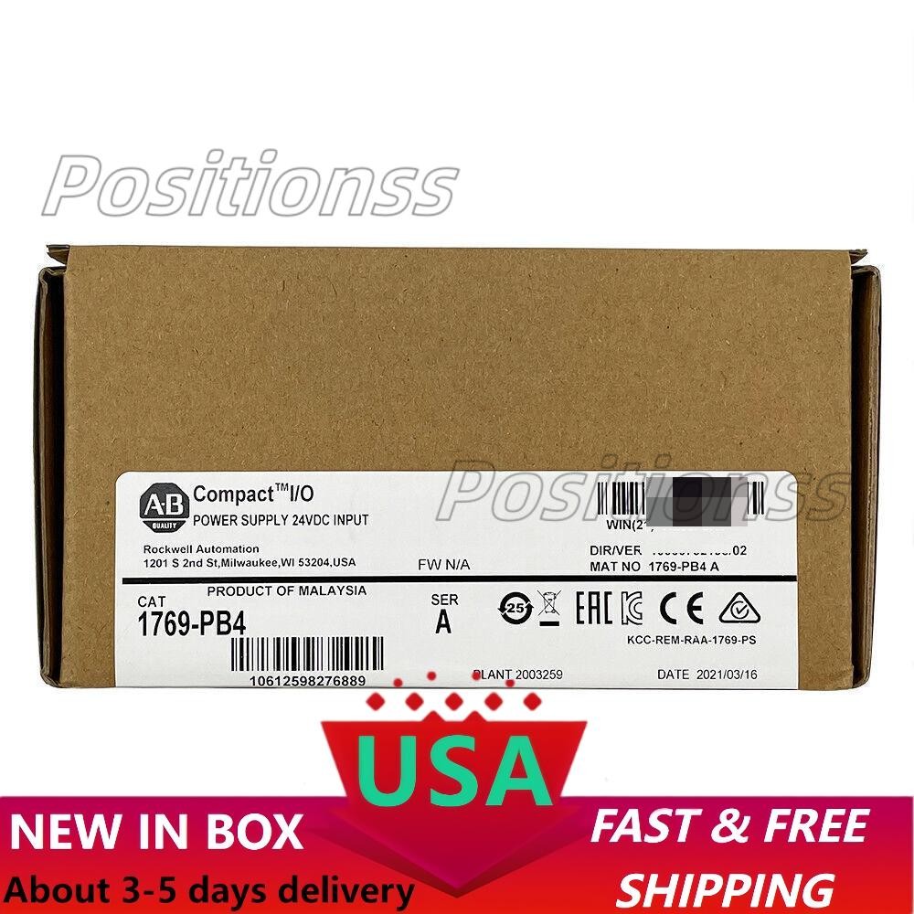 New Factory Sealed Allen-Bradley 1769-PB4 SER A CompactLogix Power Supply US