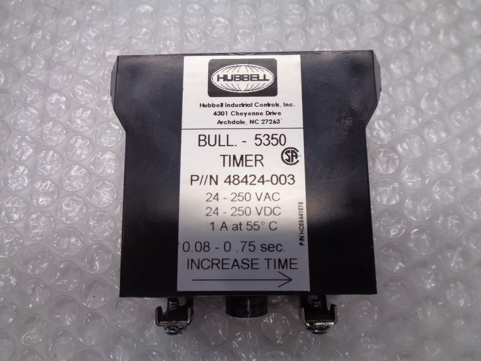 HUBBELL 48424-003 STATIC TIMER NSNP
