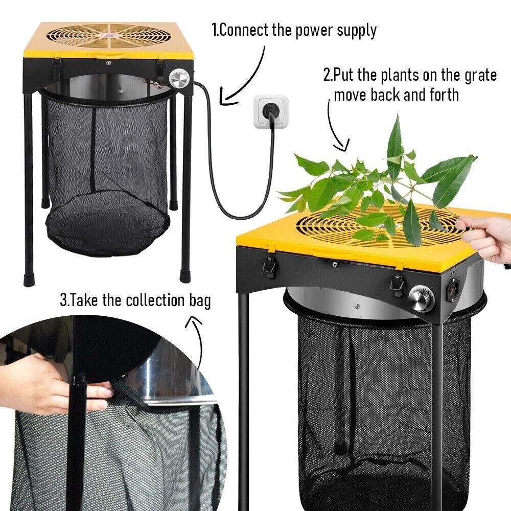 Electric Bud Leaf Trimmer 18" Adjustable 3 Speed Wet & Dry Trimming Machine