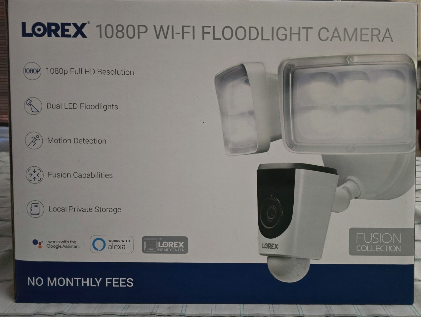 Lorex V261LCD-E 1080p Wi-Fi Floodlight Security Camera (32GB)