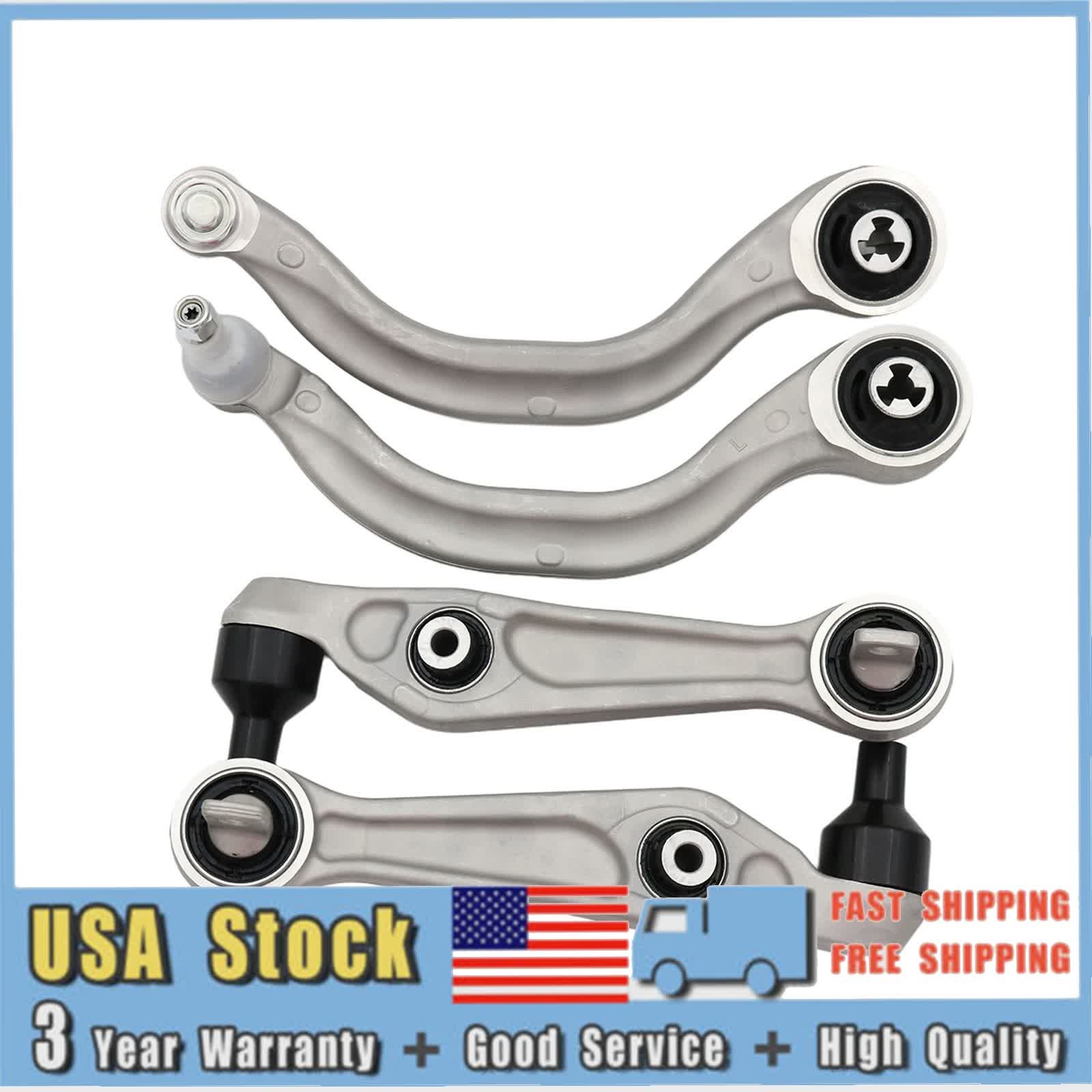 4x Front Left + Right Lower Control Arms Kit for 2017-2023 Tesla Model 3 Model Y