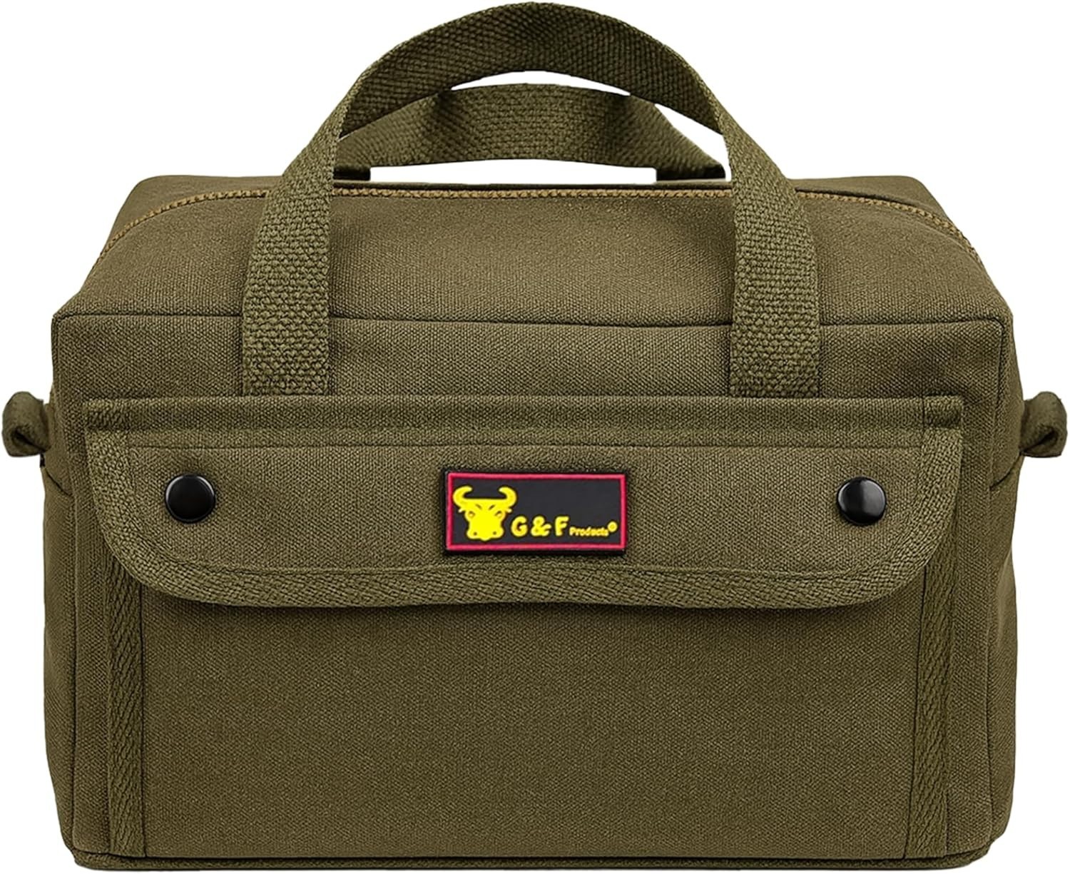 Heavy-Duty Canvas Duffle Bag with Adjustable Strap - Ideal for Travel & Tools