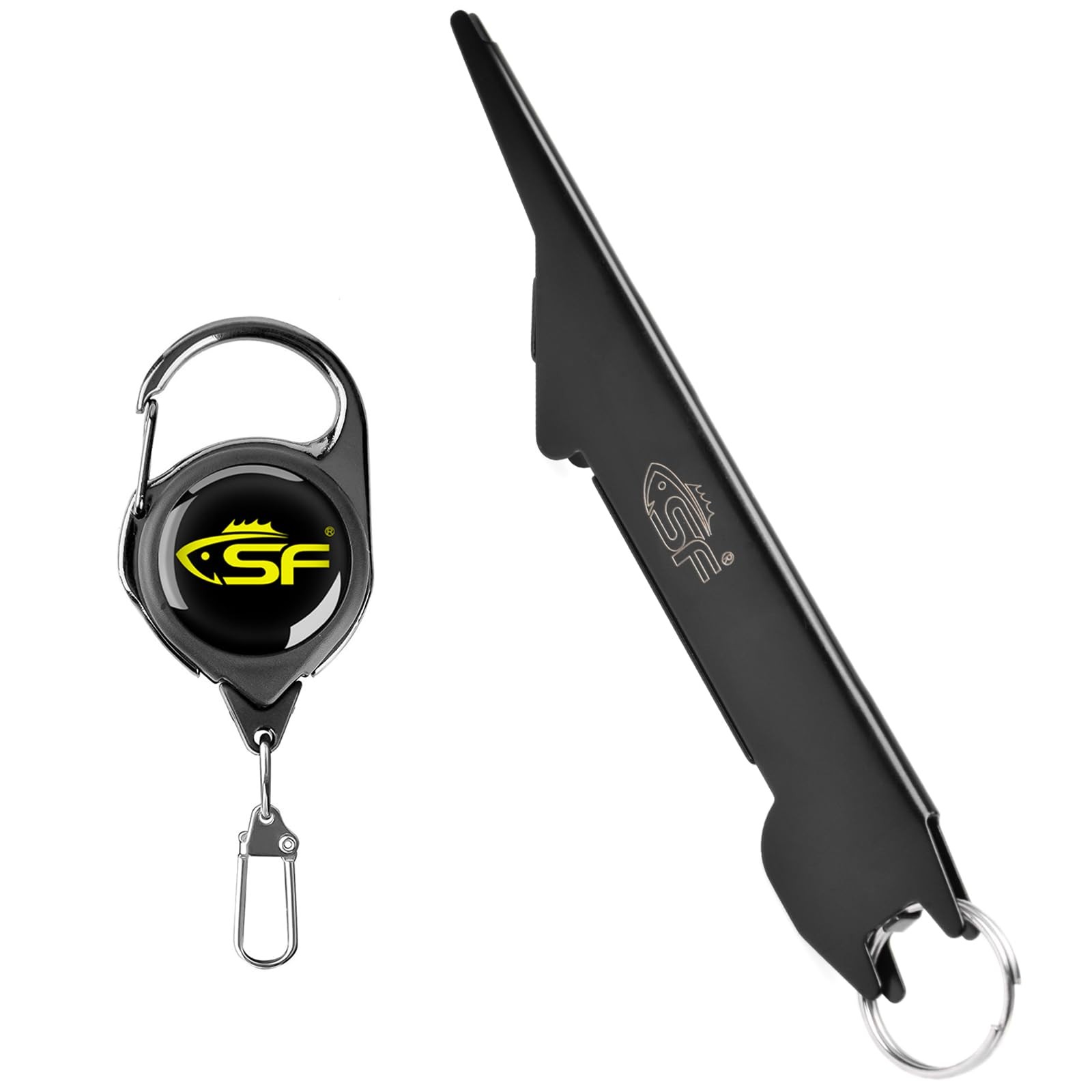 SF 2 in 1 Large Fly Fishing Knot Tying Tool Anglers Black Large,