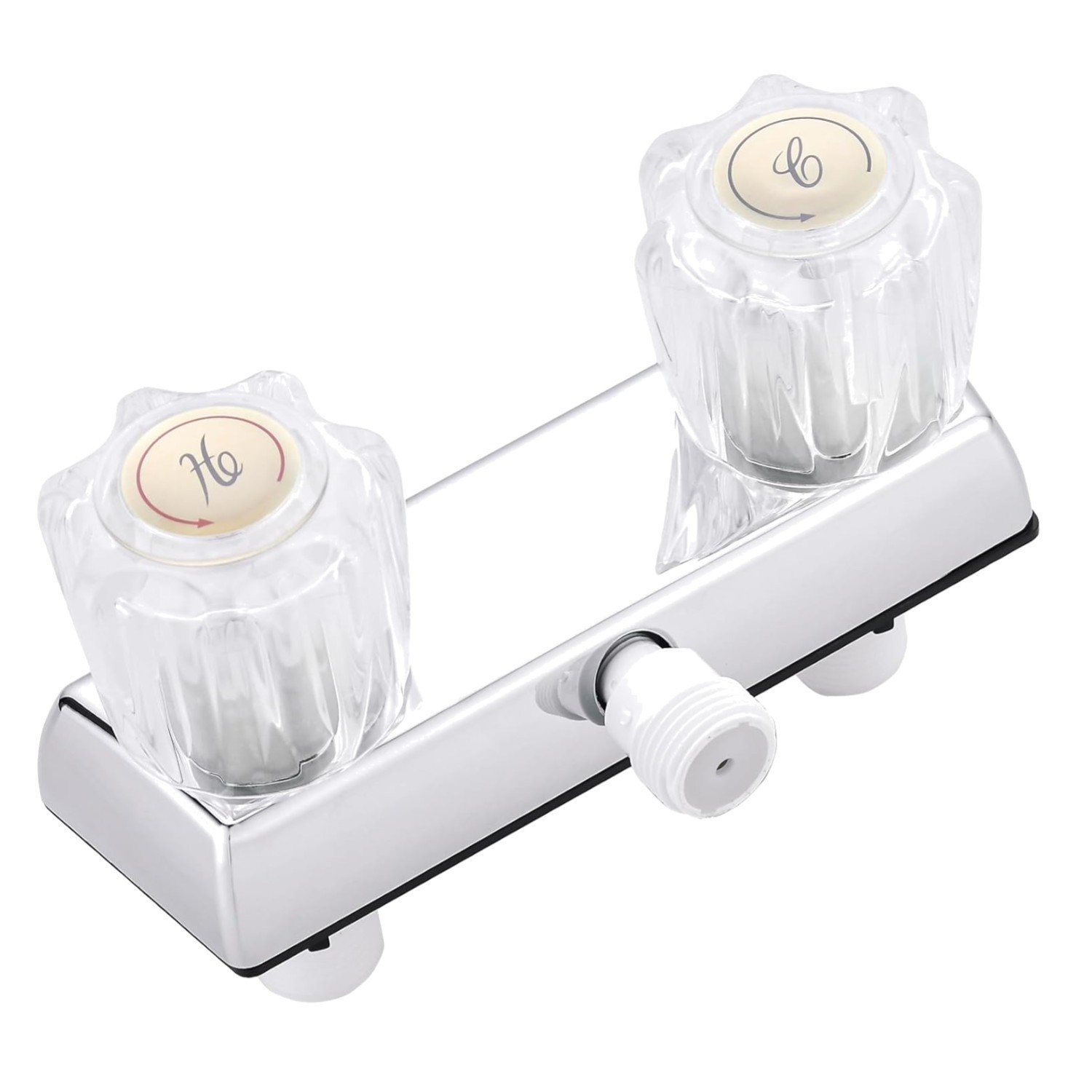 Mobile Home Two Handle 4" Shower Faucet Valve Chrome Finish