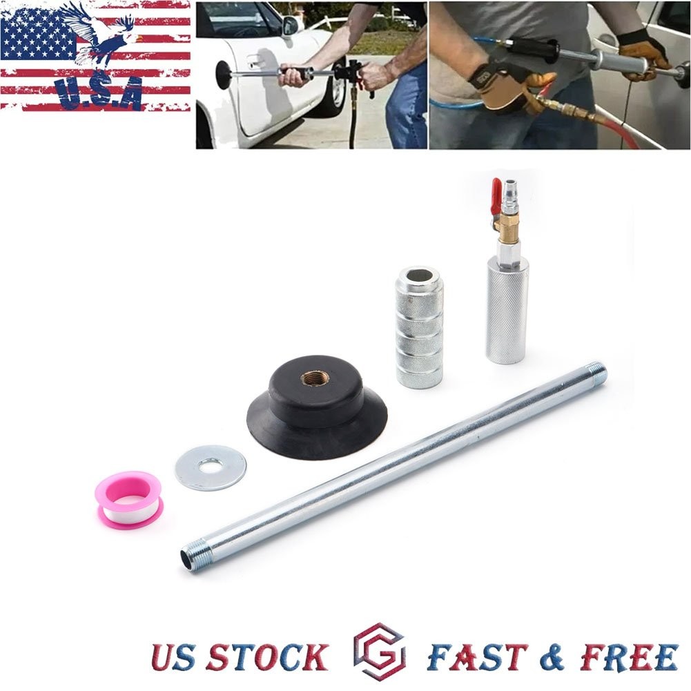 Air Pneumatic Suction Dent Puller Slide Hammer Pulling Car Body Repair Work Tool