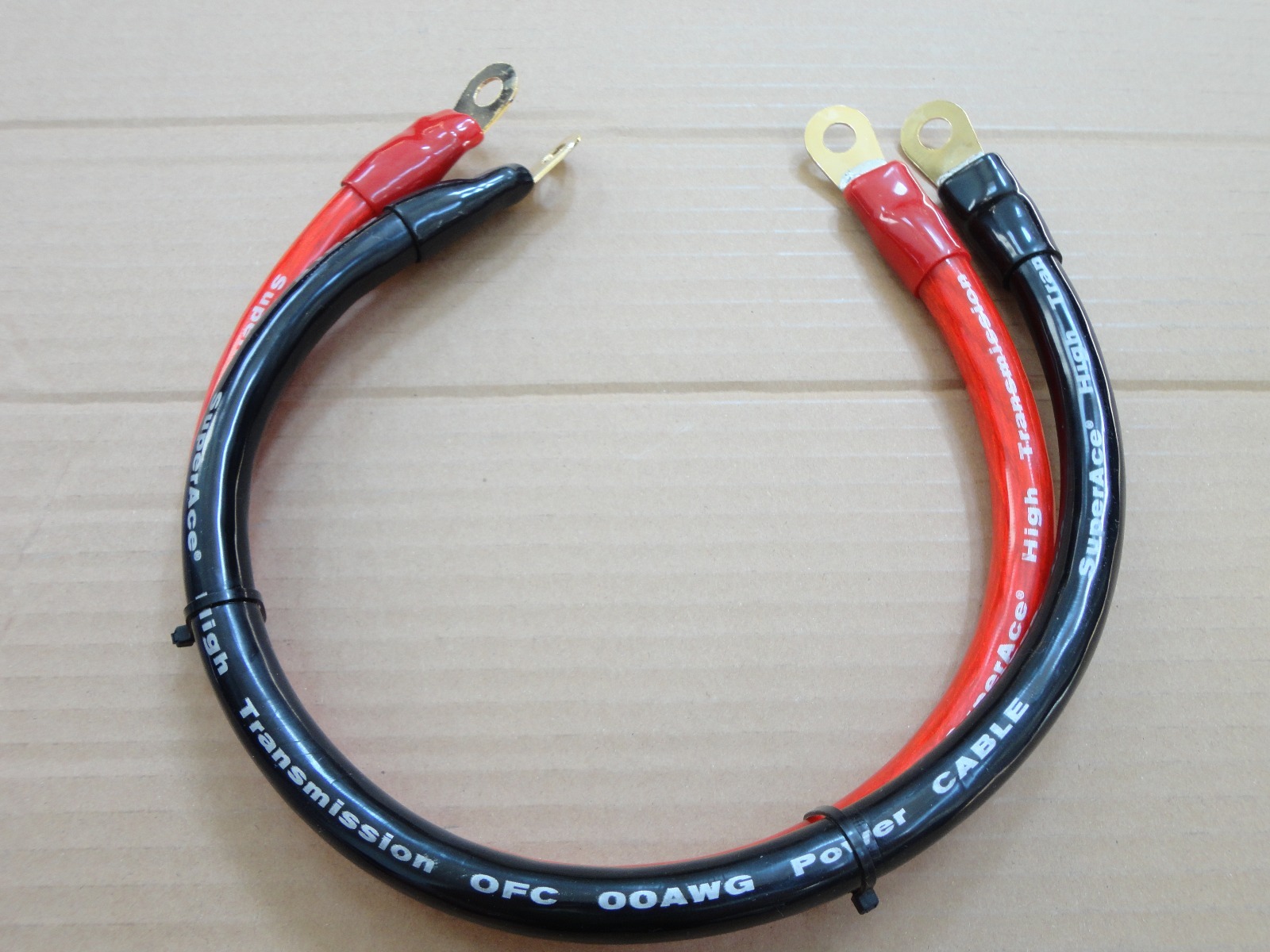 0 Gauge Power Inverter Battery Cables for 1000-5000 Watt. 2 ft. 2 Foot