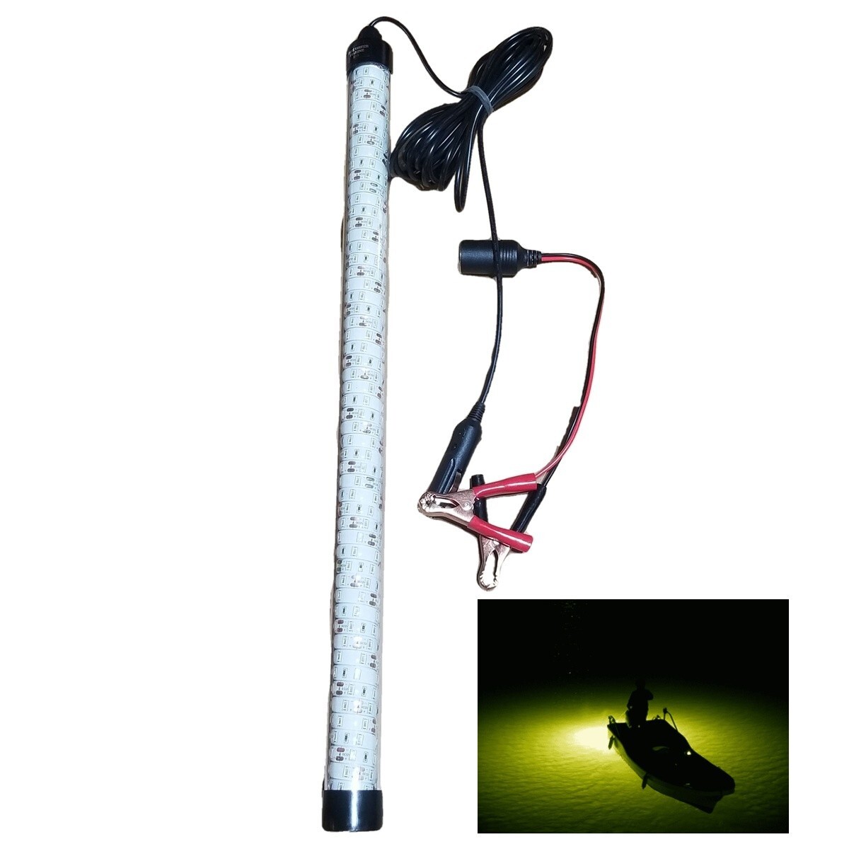 12V MAXX LED WHITE UNDERWATER SUBMERSIBLE NIGHT FISHING LIGHT crappie ice squid
