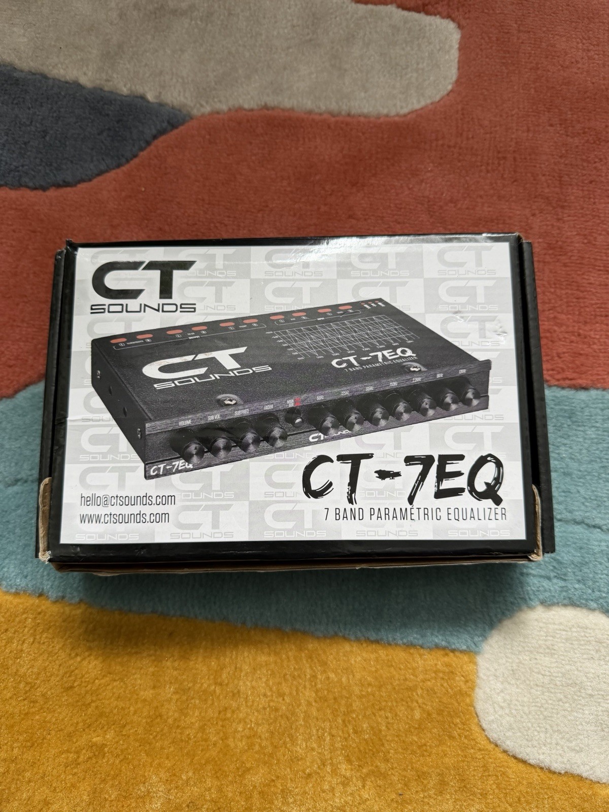 CT Sounds CT-7EQ 7 Band 1/2 Din Parametric Car Audio Equalizer New Open Box
