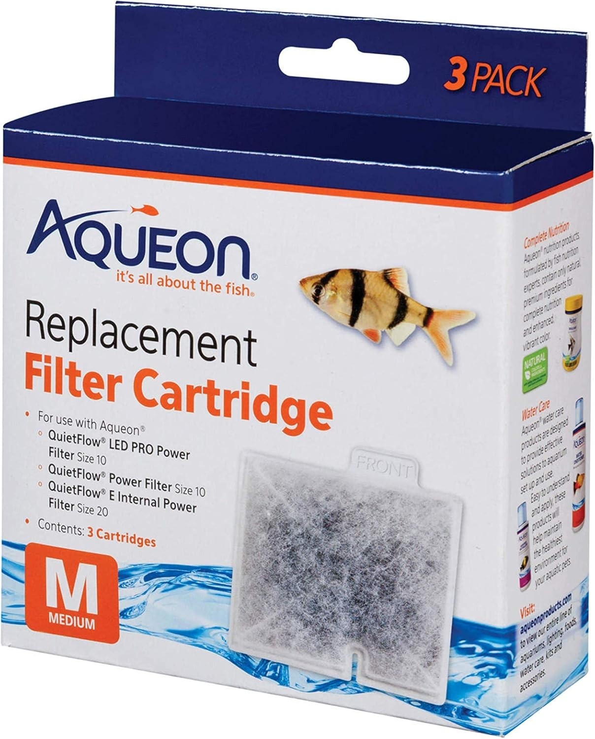 Replacement Filter Cartridges Medium - 3 Count Pack of 1