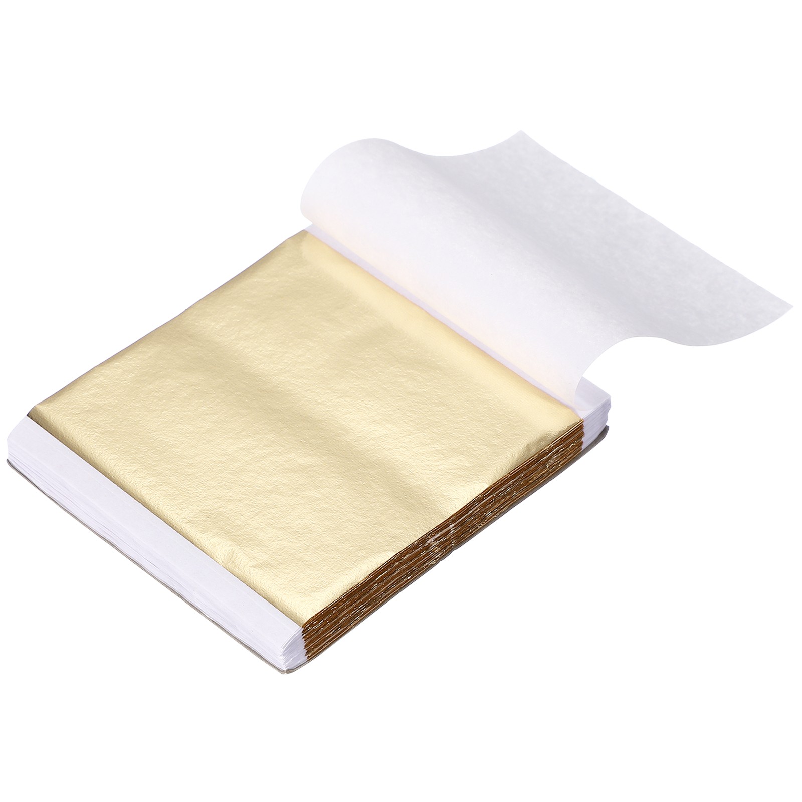 200 Sheet Gold Leaf Sheet, 3.3"x3.7" Booklet Paper,Gold