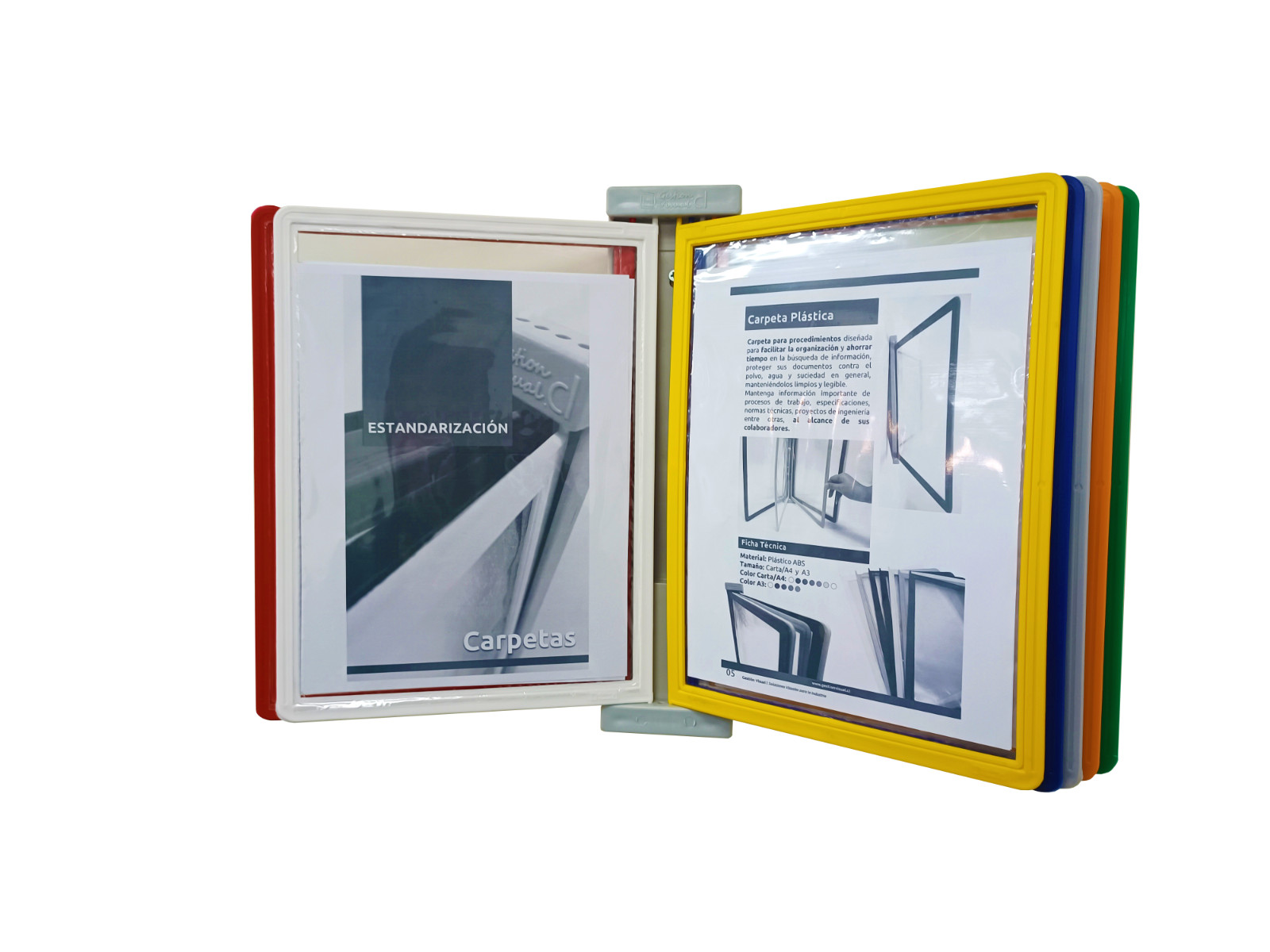 Wall-Mounted Document Reference System – Letter/A4 size - Double-Sided Pockets