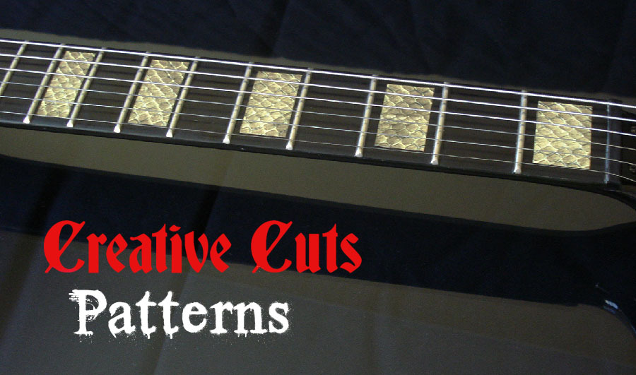 Snake Skin Blocks Fret Markers Inlay block Sticker Decal for ANY BASS and GUITAR