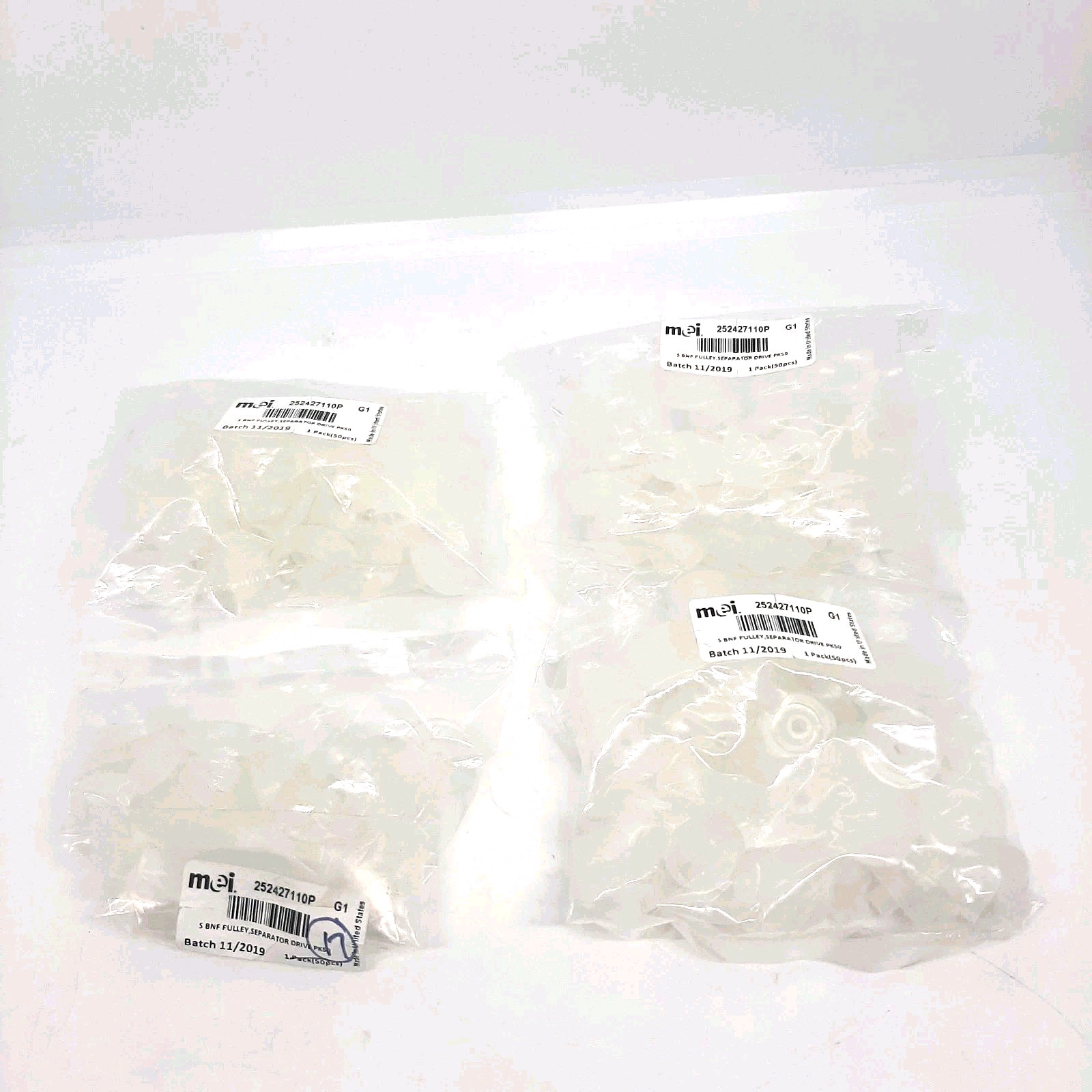 MEI 25247110P G1 BNF Pulley Separator Drive Bulk Lot of 92