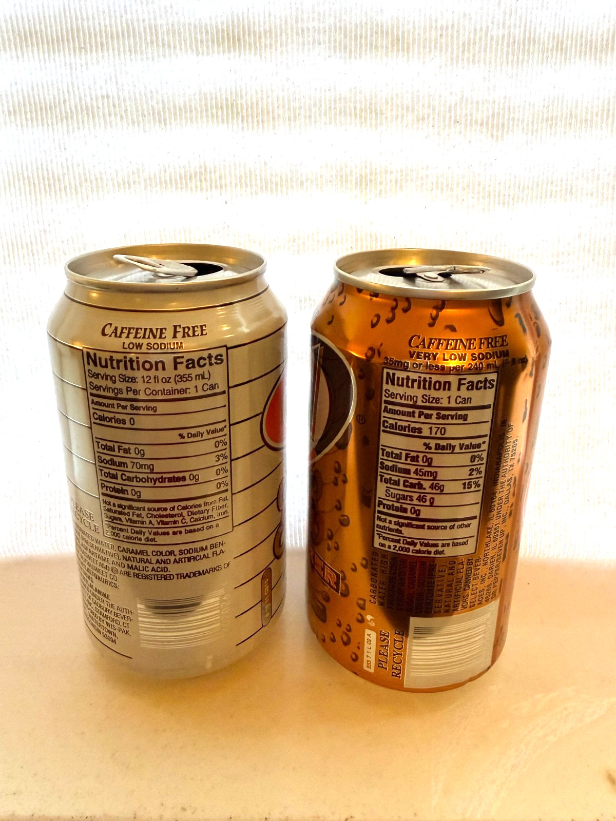 Four A&W Root Beer cans from the 1990's 12oz each